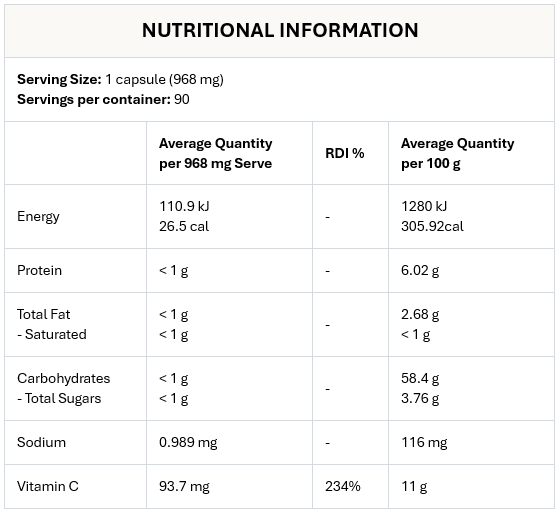 Raw Native C | 90 Capsules